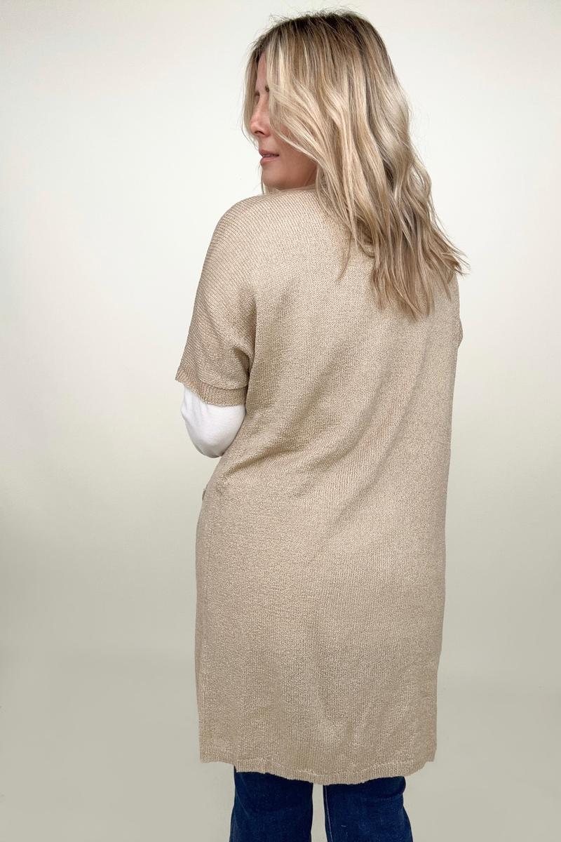 Maxct &Shorts Sleeve Light Knit Dolman Cardigan
