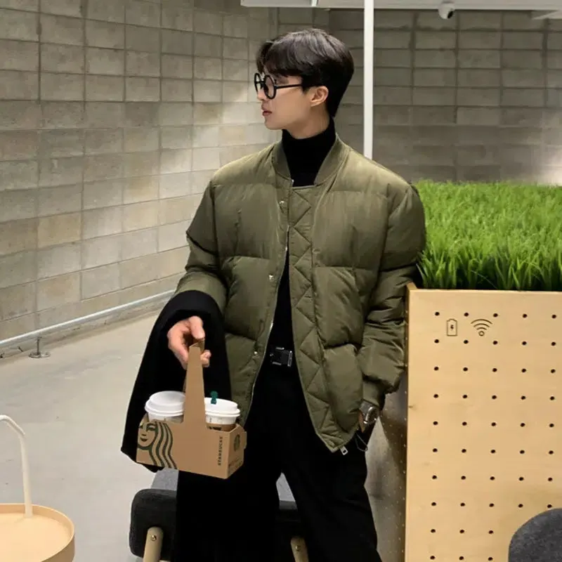 Maxct Crew Neck Cotton Baseball Jacket