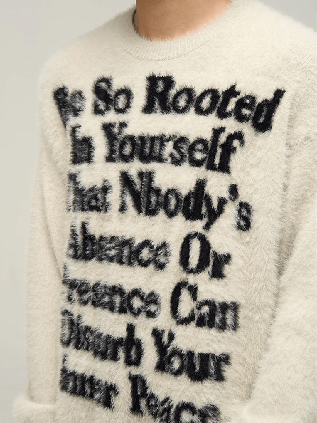 Maxct [Motherfucker] Lazy Wind Round Neck Knit Sweater Na709