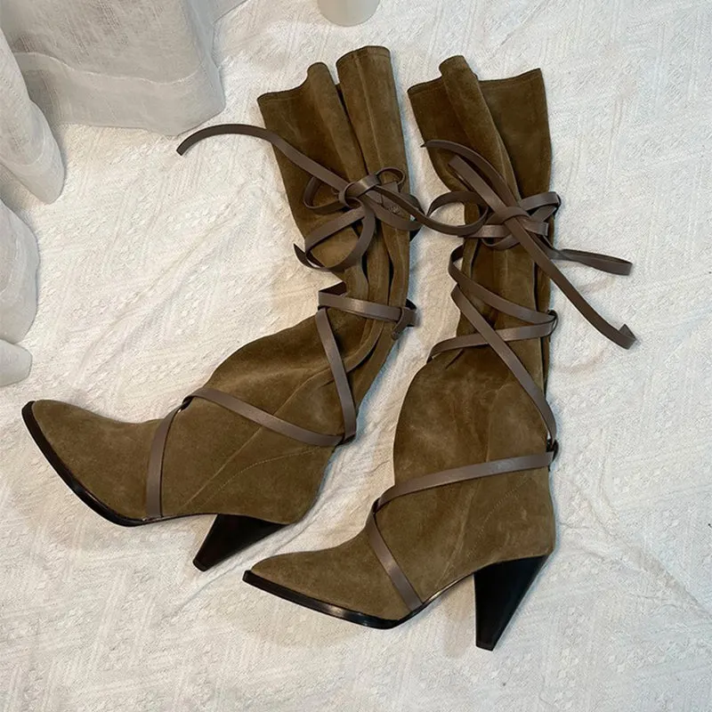 Womens Mid Calf Western Boots Maxct