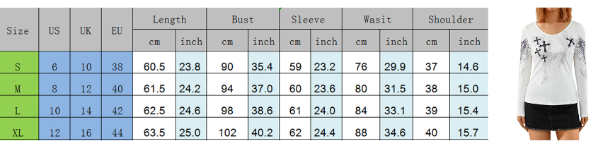 Mall Goth 2000s Retro Pullovers Tops Vintage Graphics Y2K Loose T Shirt Chic Aesthetic Autumn Long Sleeve Tees Grunge Streetwear