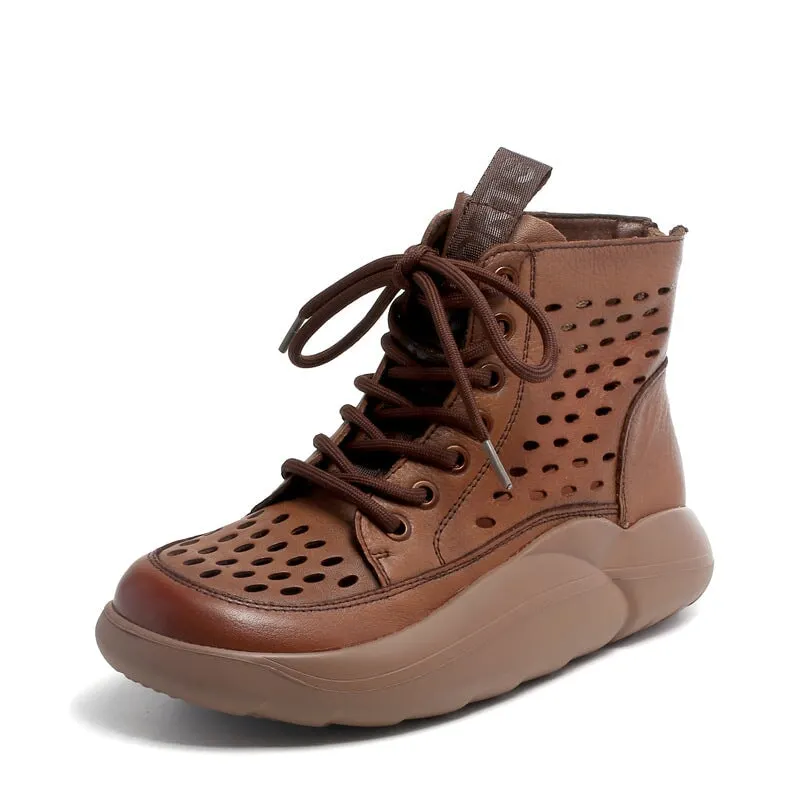 Womens Lace up Summer Boots Maxct