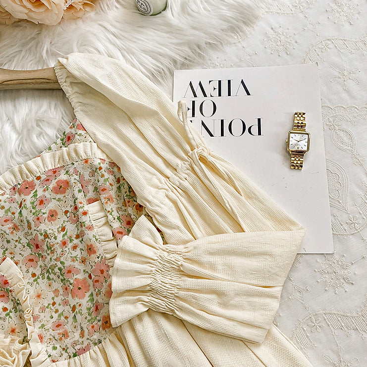 Florals In Bloom Ruffle Dress Maxct