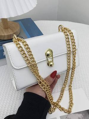 Bag For Love - Quilted Chain Baguette Bag - Women Maxct Bags