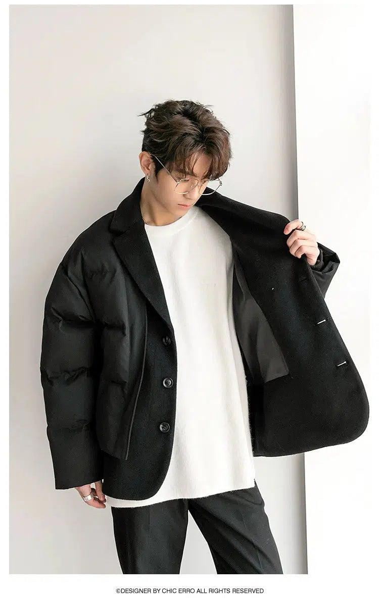 Maxct Two Piece Stitching Puffer Jacket