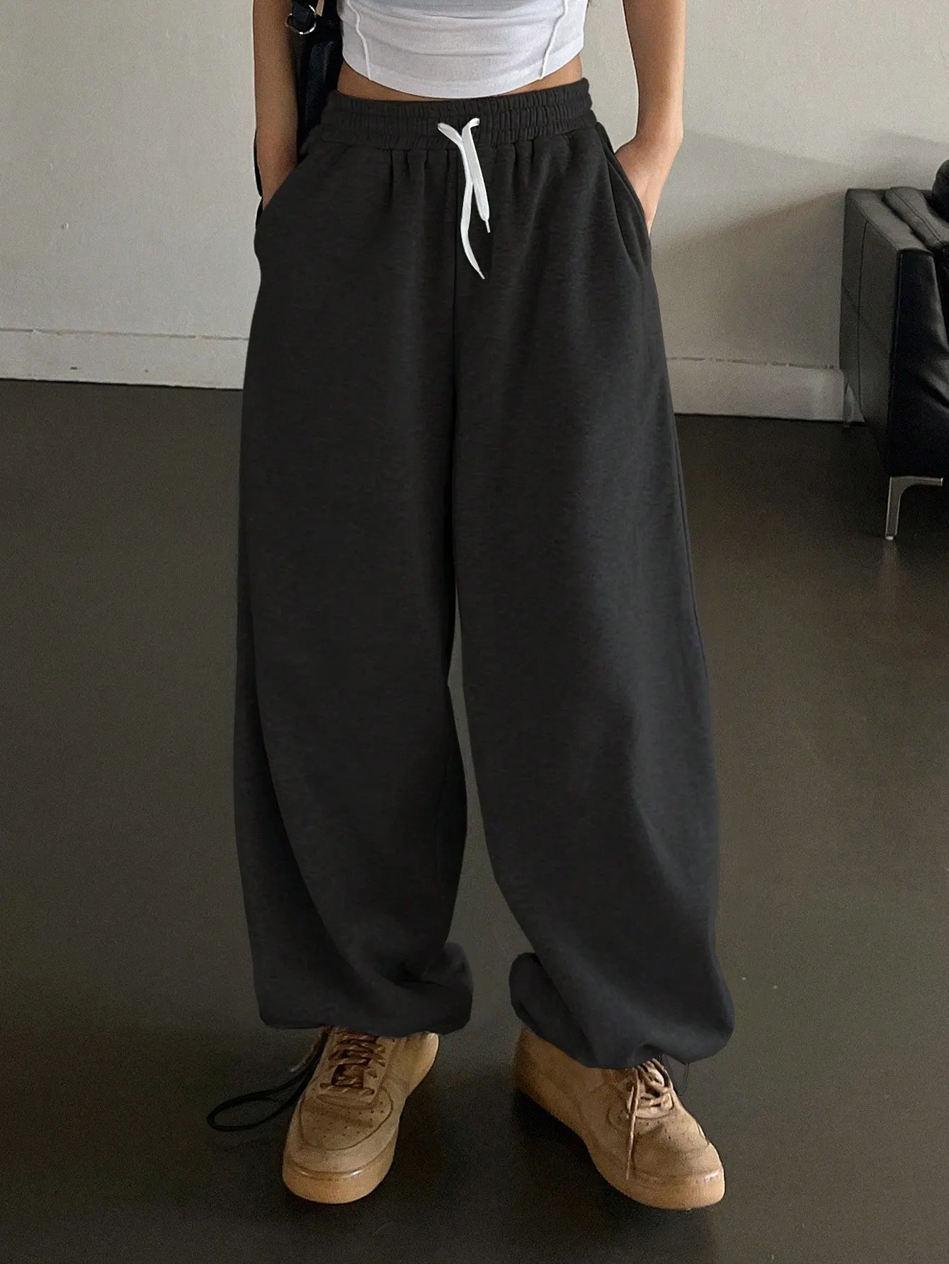 Maxct Women's Drawstring Waist Sweatpants