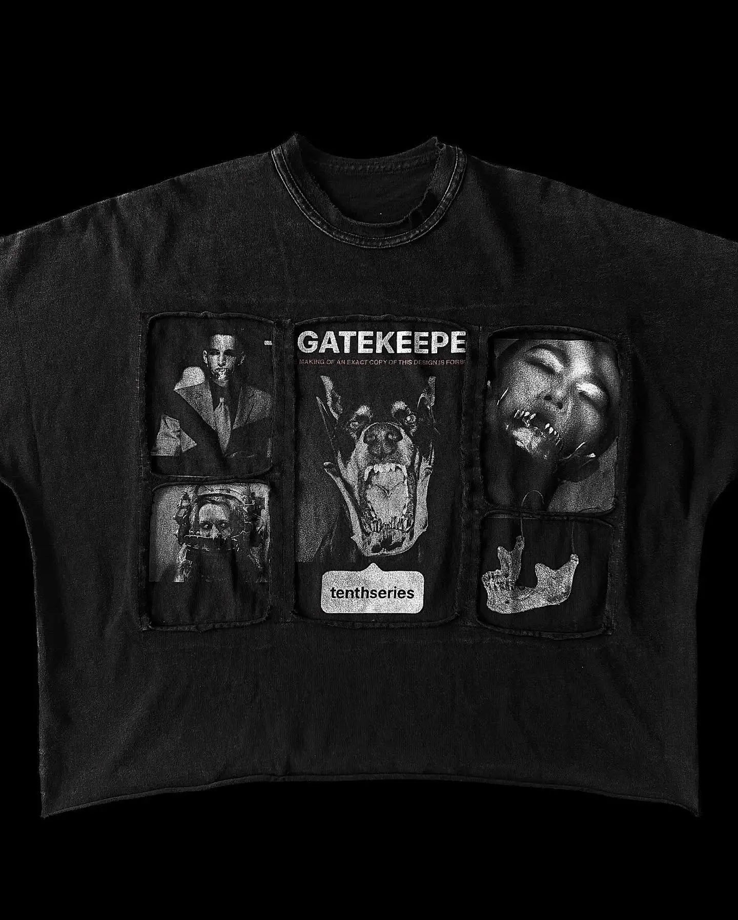 Maxct Streetwear Y2K Patchwork T Shirt New Harajuku Retro Figure Graphic Printed Oversized T Shirt Gothic Short Sleeve Tops Men Women