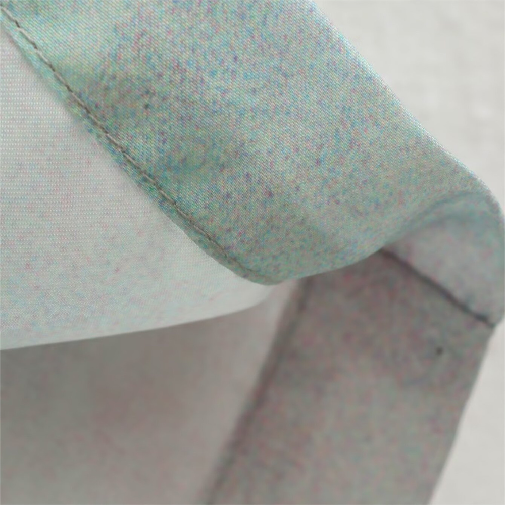 Autumn New Product Women's Fashion Silk Texture Tie Dyeing Printed Shirt High Waist Wide Leg Pants Set