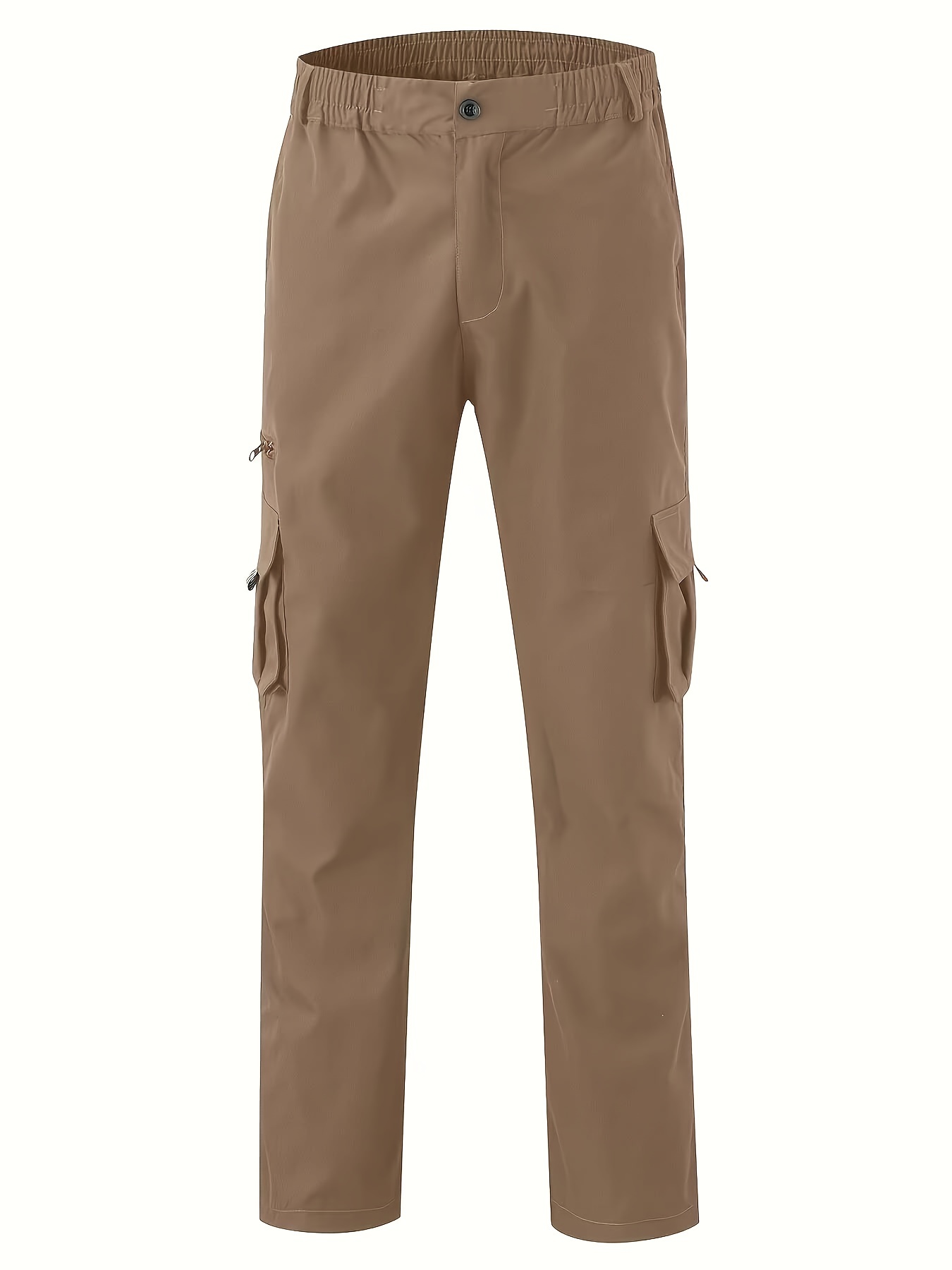 Men's Cargo Pants Casual Loose Fit Straight Leg Pants With Flap Pockets