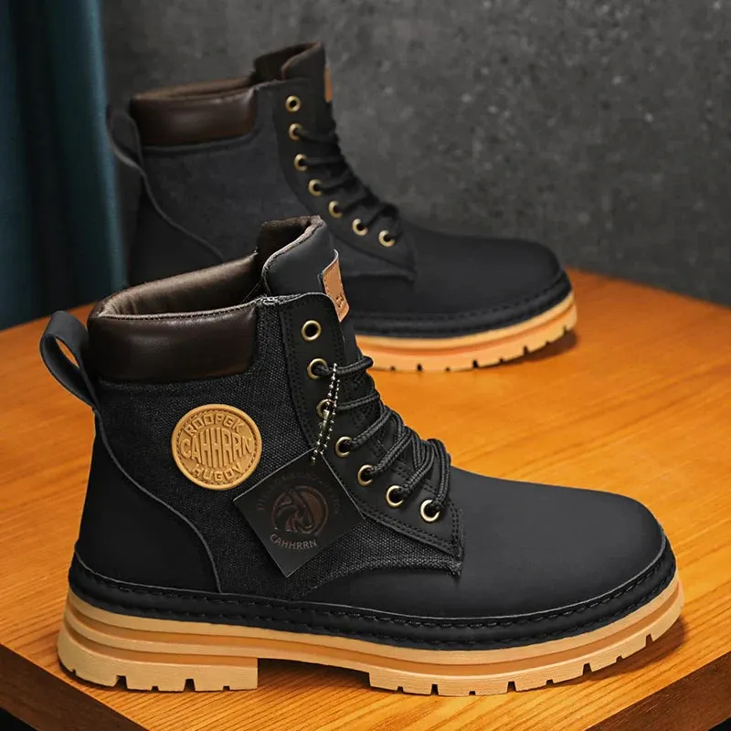 Winter Ready Ankle Martin Boots - Leather Work Shoes Maxct