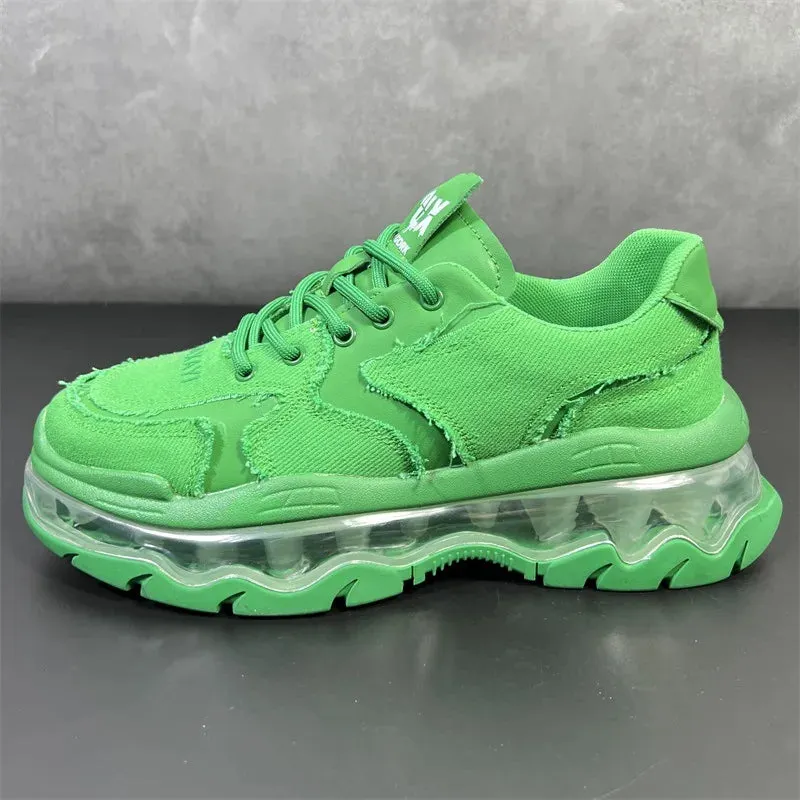 Height Increased Air Cushion Platform Sneakers for Men Maxct