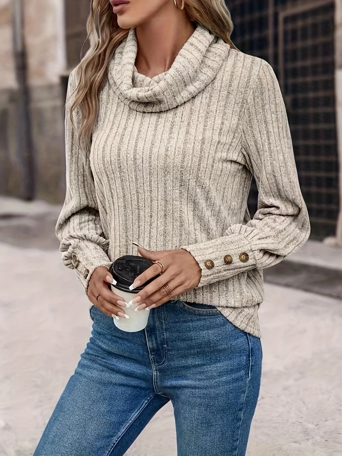 Maxct &Turtleneck Long Sleeve T-Shirt