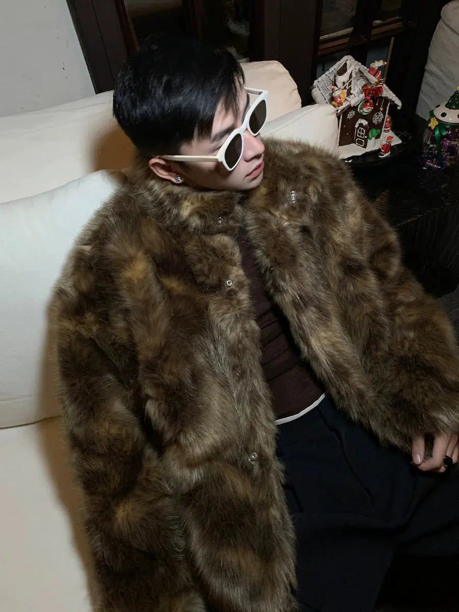Maxct Faux Fur Mink Coat