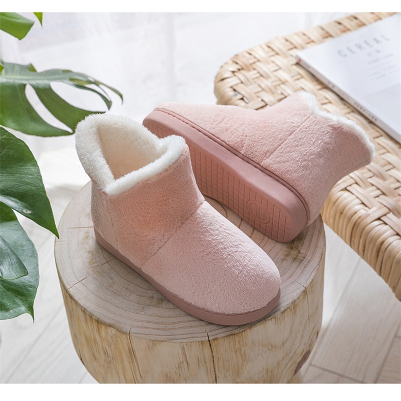 Winter Warm Plush Slip-on Anti-slip Faux Fur Boots for Women - true deals club