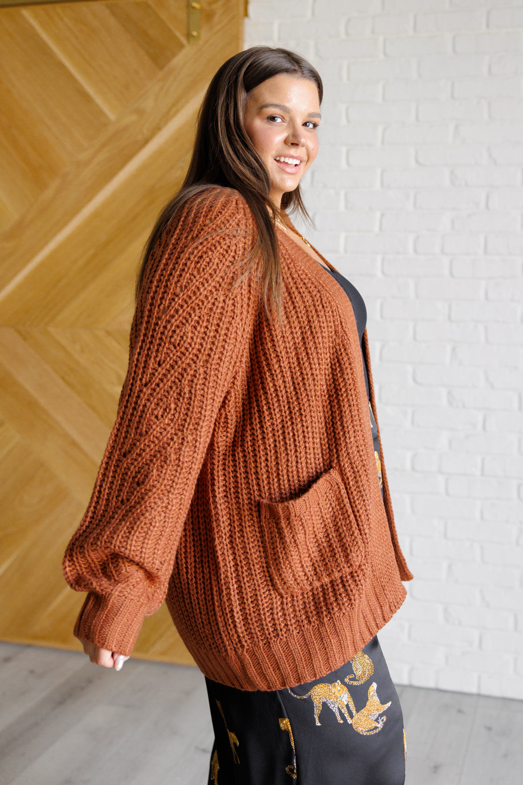 Maxct &Maybe Monday Cardigan in Chestnut