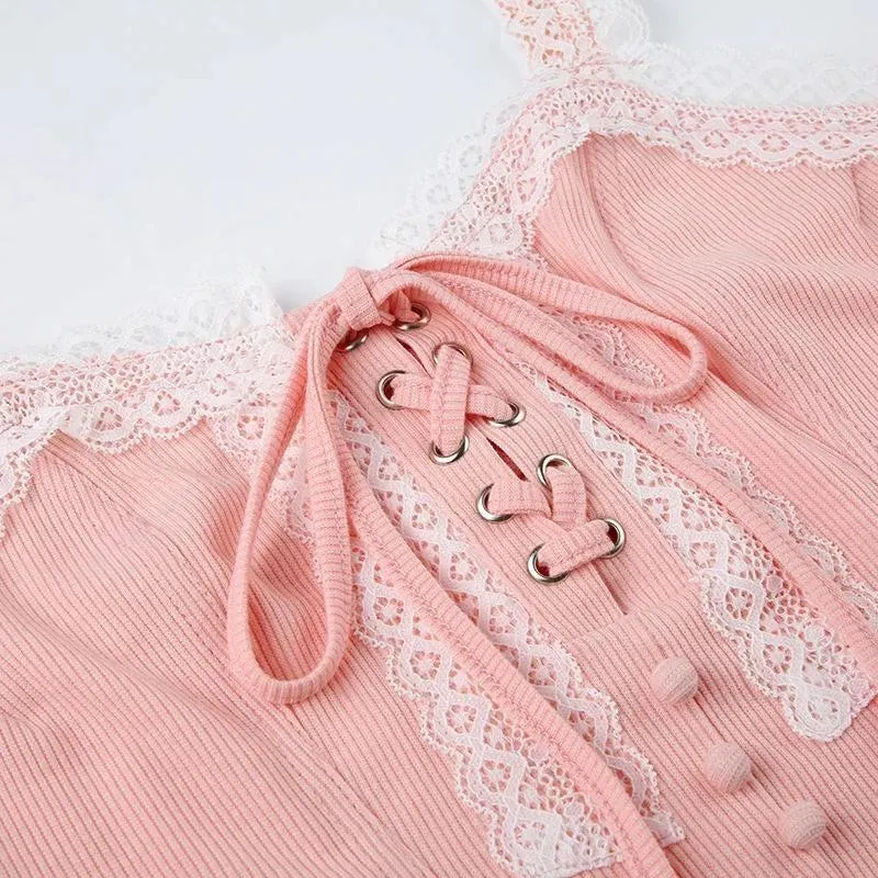 Maxct &Coquette Lace Up Corset Top