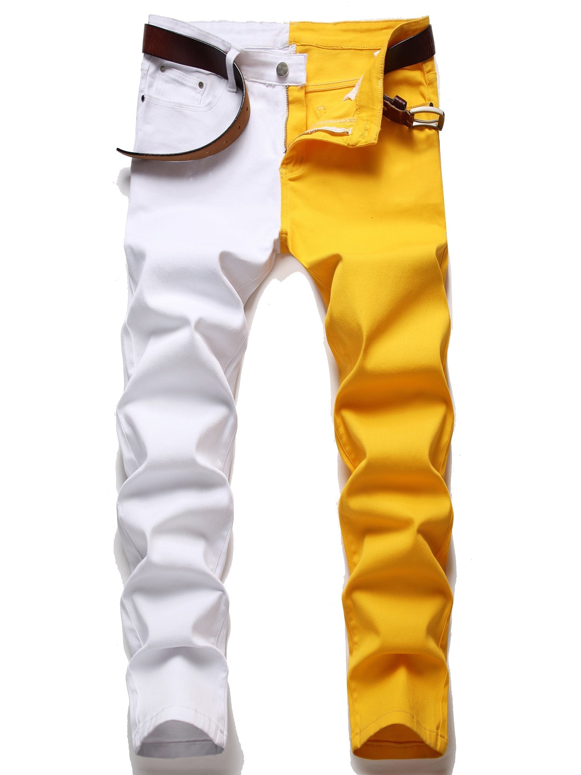 Maxct  Men's Slim Straight Fit Jeans Casual Washed Stretch Denim Jeans Best Sellers