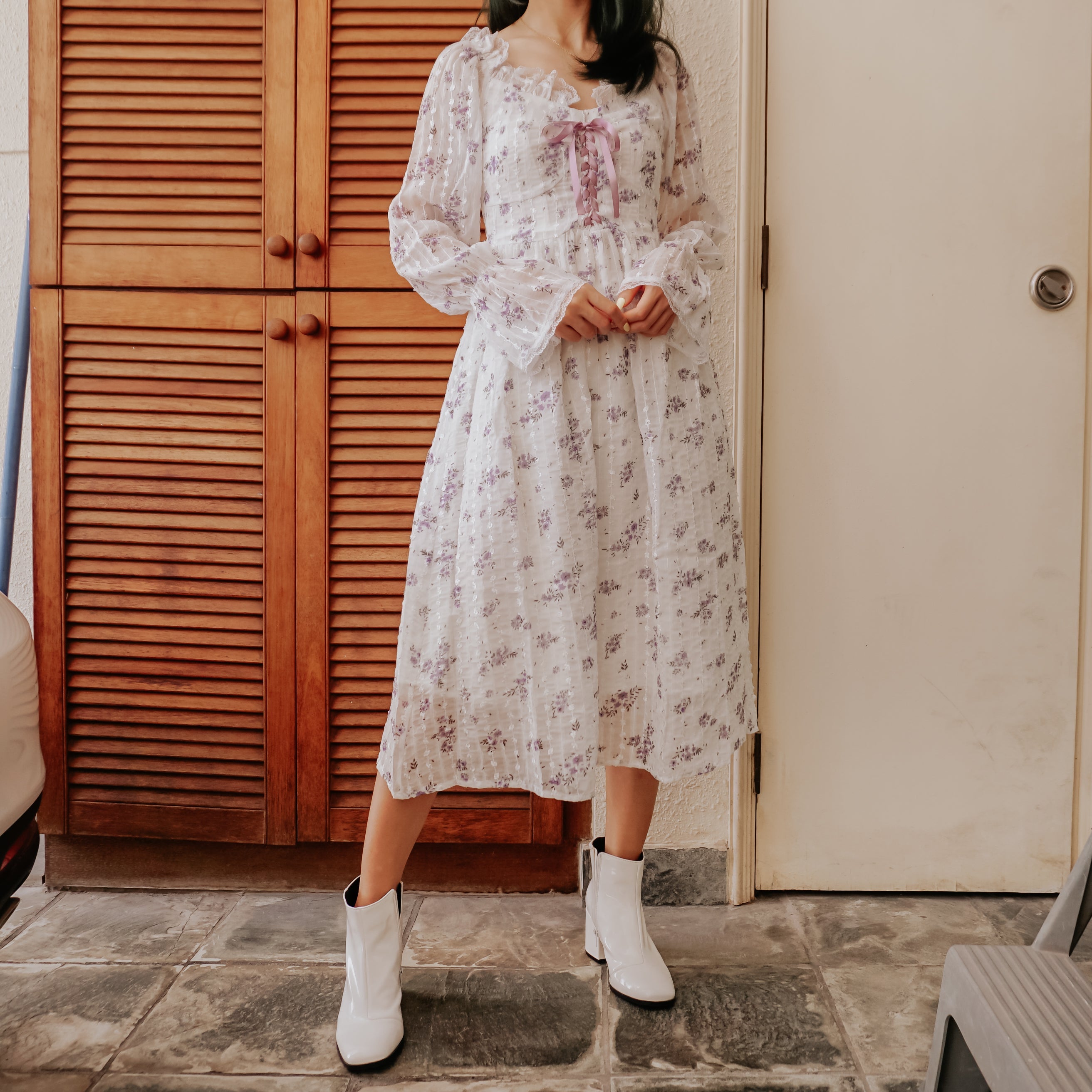 Lavender Fields Midi Dress Maxct