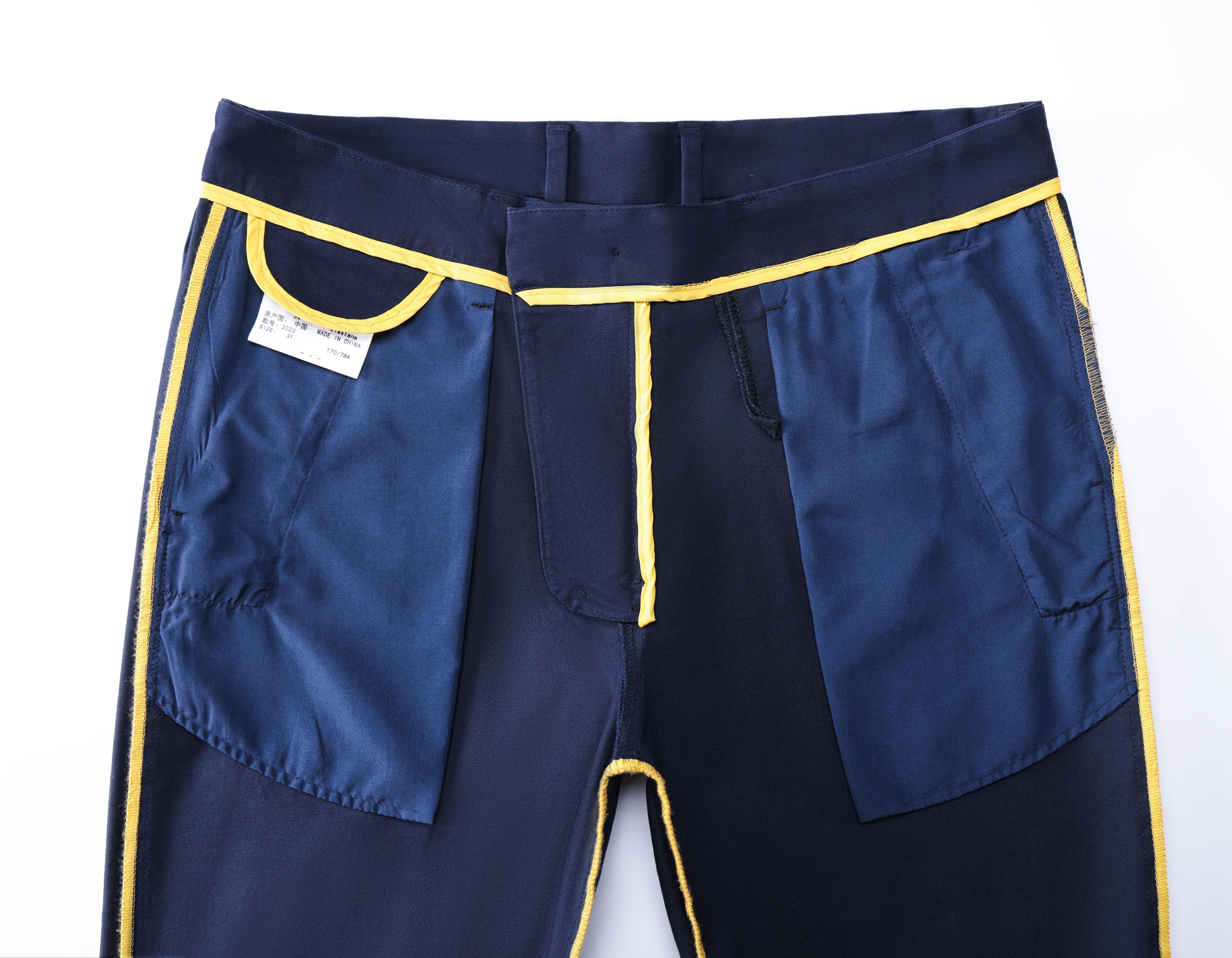 Men's Casual Pants For Fall Winter Business, Classic Design Stretch Dress Pants
