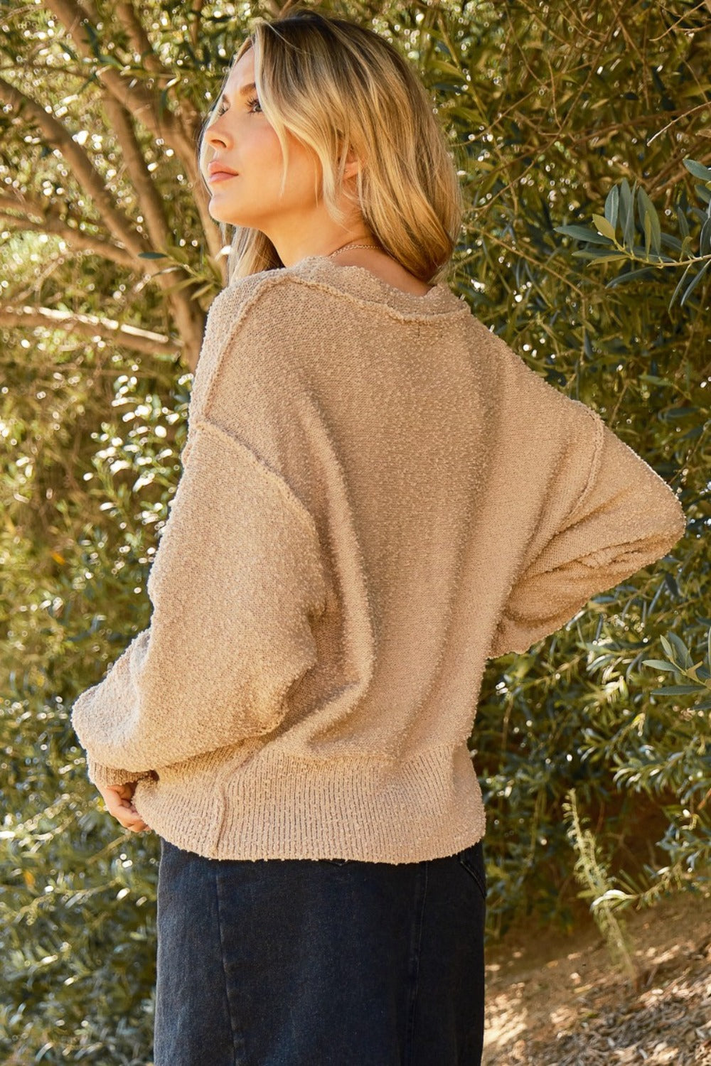 Maxct &And The Why Button Down Popcorn Sweater Cardigan