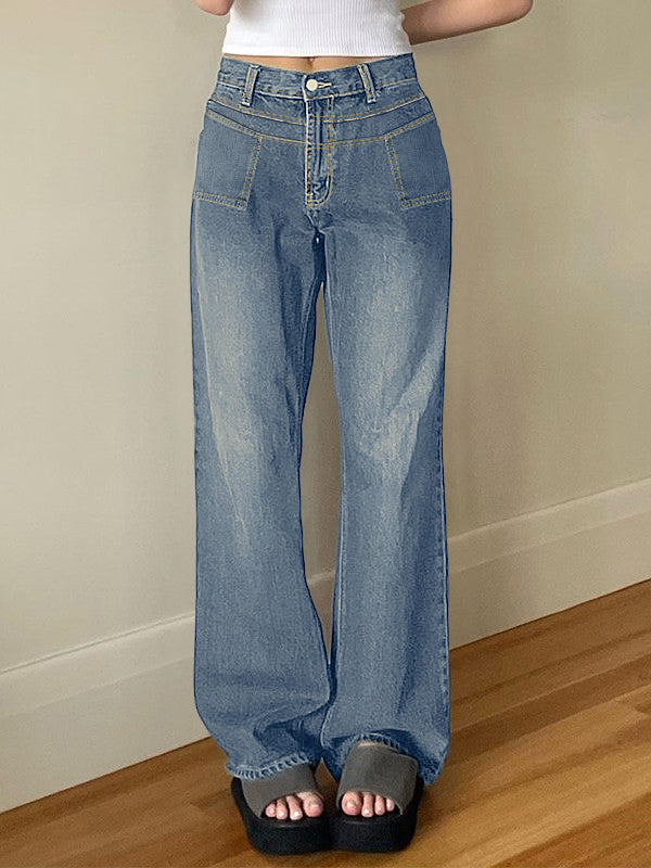 Vintage Blue Wash Boyfriend Jeans Maxct