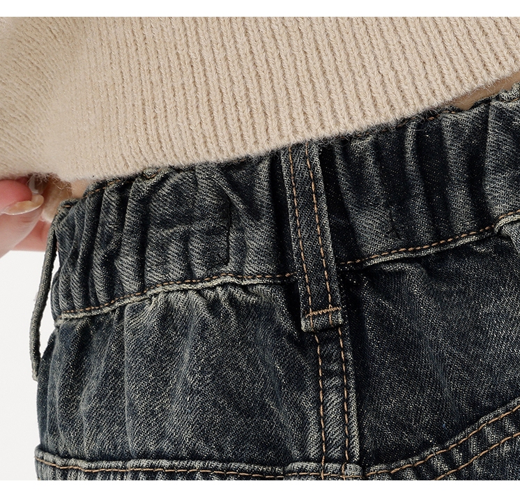 Autumn Streetwear Retro Fashion: Women's High Waist Loose Wide Leg Y2K Denim Trousers - true deals club