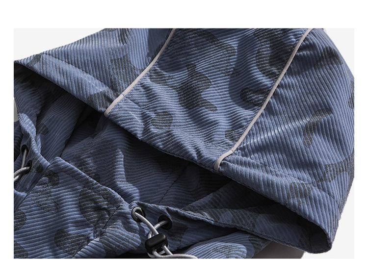 &Men's HQ Hooded Tactical Light Camo Jacket
