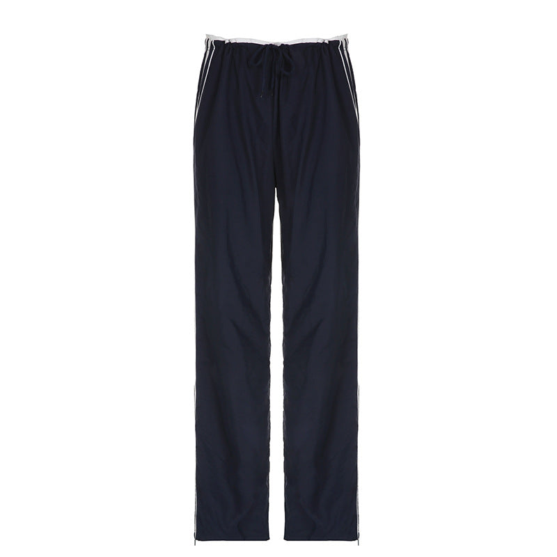 Maxct Vintage Striped Piping Sweatpants