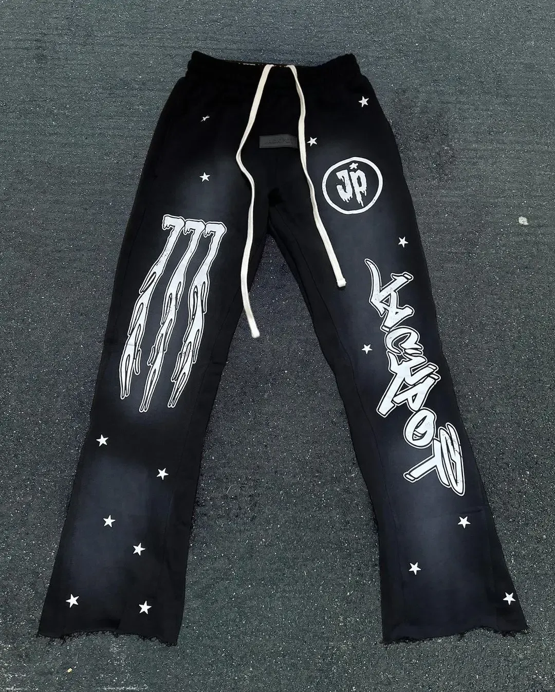 Mens Hoodie Sweatshirts and Sweatpants Two Piece Gothic Winter Tracksuit Sportswear Sets Y2k Harajuku Streetwear Men Clothing
