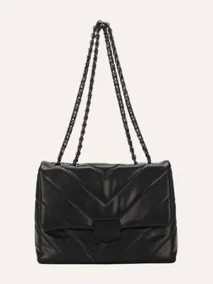 Bag For Love - Quilted Pattern Chain Square Bag - Women Maxct Bags