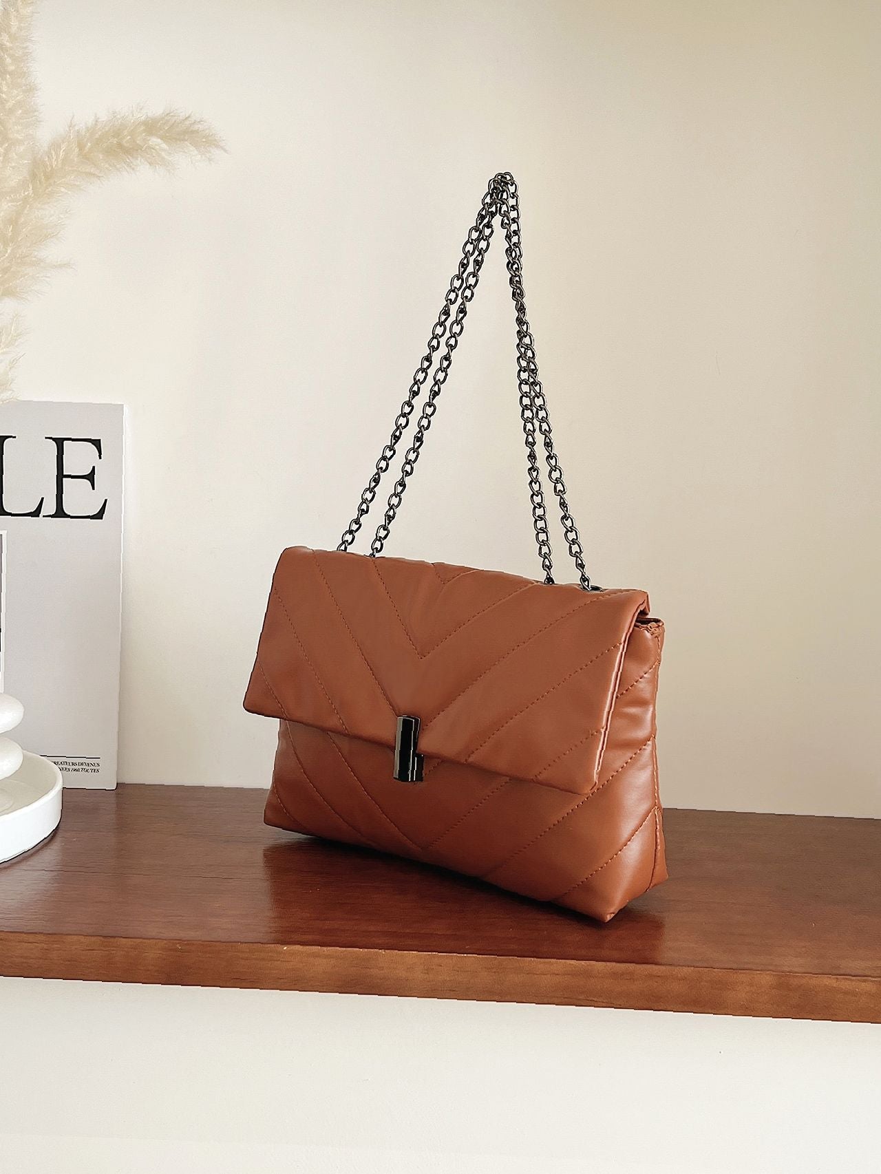 Maxct - Chevron Chain Tote Bag  - Women Tote Bags