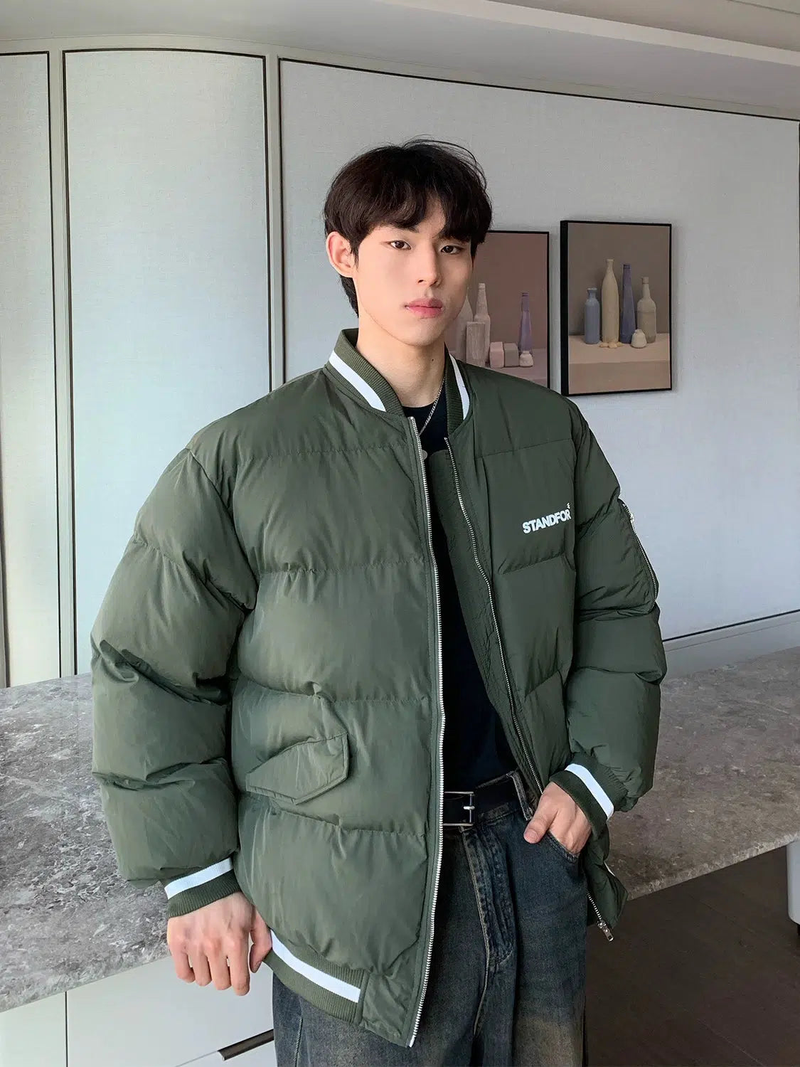 Maxct Padded Cotton Baseball Jacket