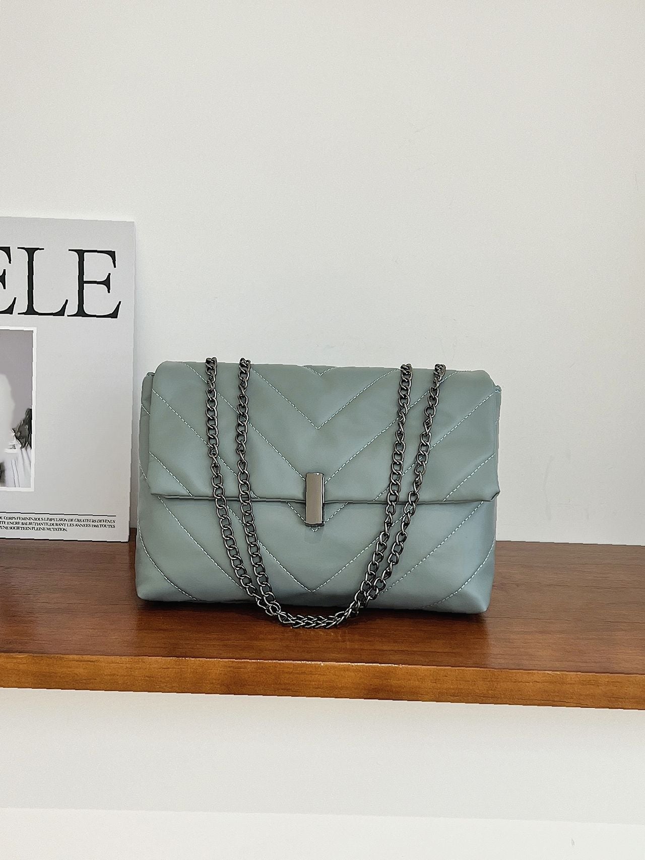 Maxct - Chevron Chain Tote Bag  - Women Tote Bags