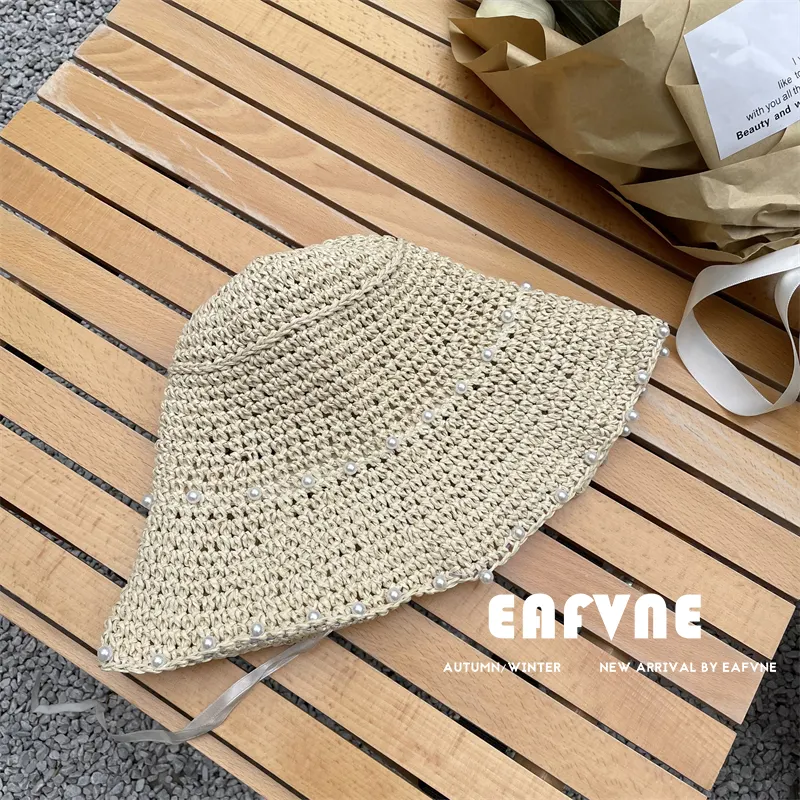 Straw Hat Women's Summer Thin Lace Fresh Style Hat