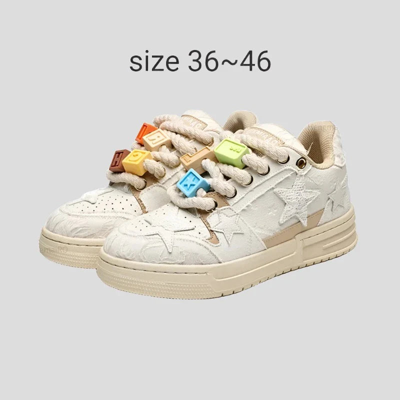 Skate Shoes Retro Y2K Star Punk Hip-hop Skateboard Sneakers Maxct