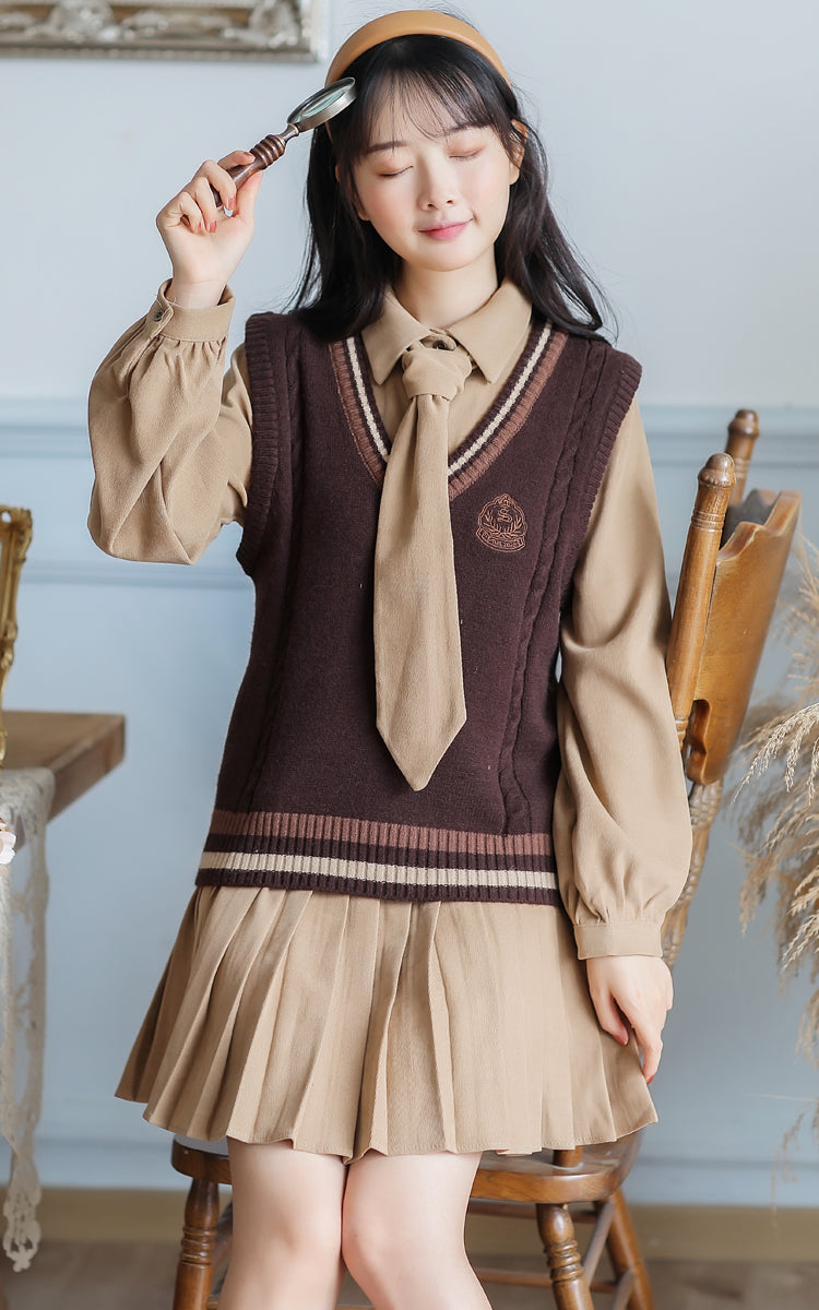 Prep School Vest & Dress Set Maxct