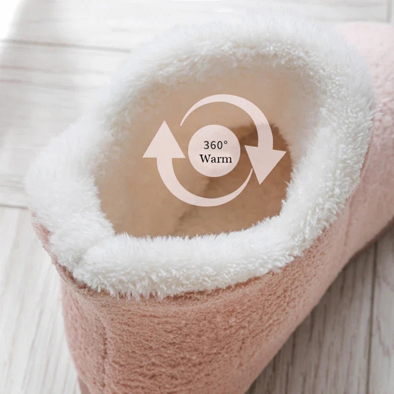 Winter Warm Slip Anti-slip Faux Fur Boots for Women Maxct