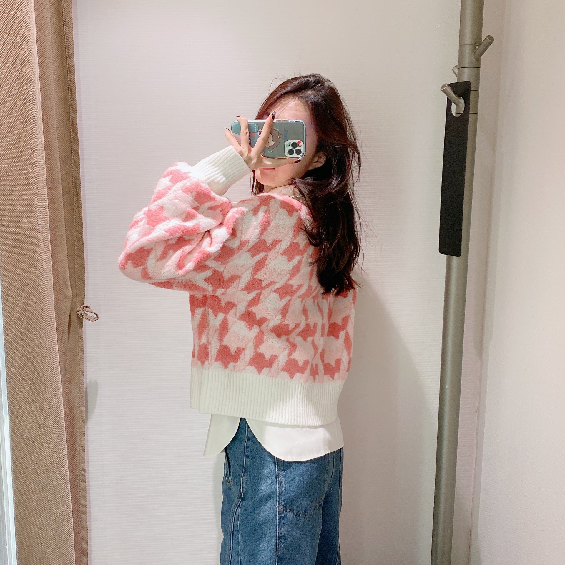 Maxct Bubble Gum Pink Knit Cardigan