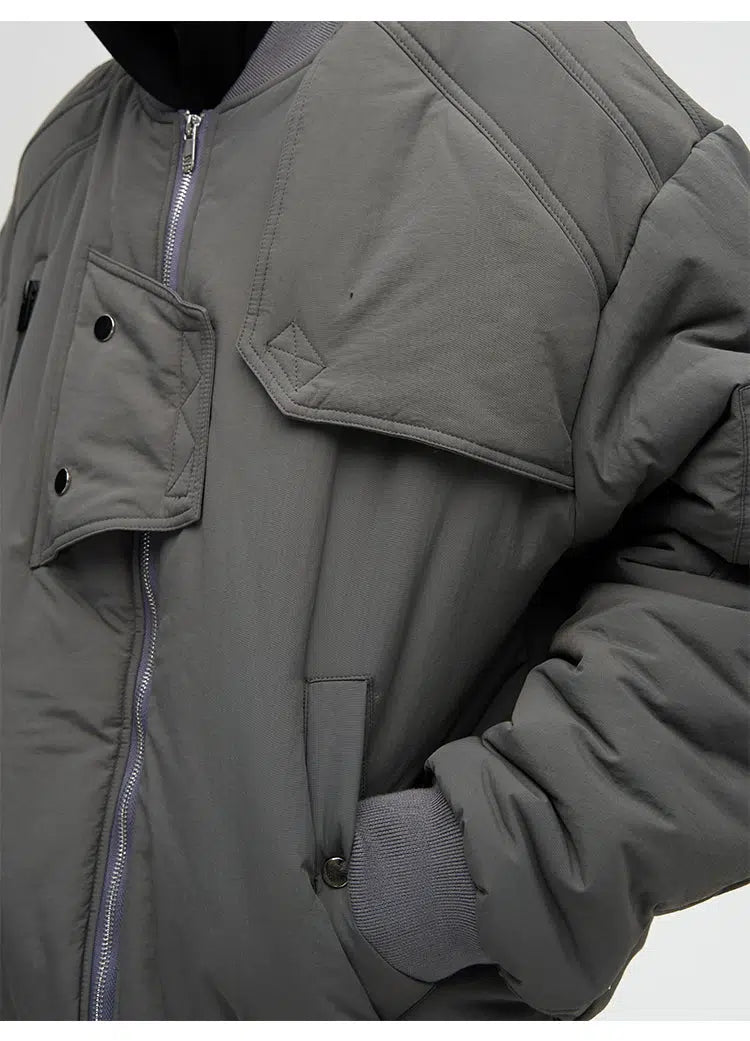 Maxct Full-zip Padded Cotton Bomber Jacket