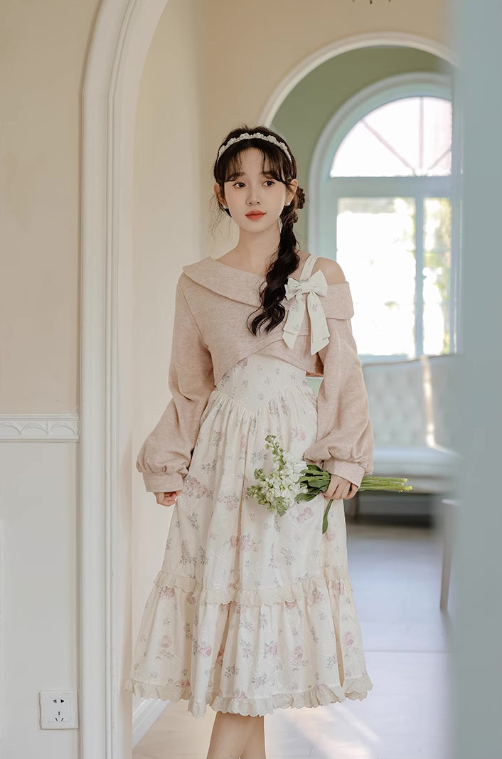 Sweet Rose Midi Dress Maxct