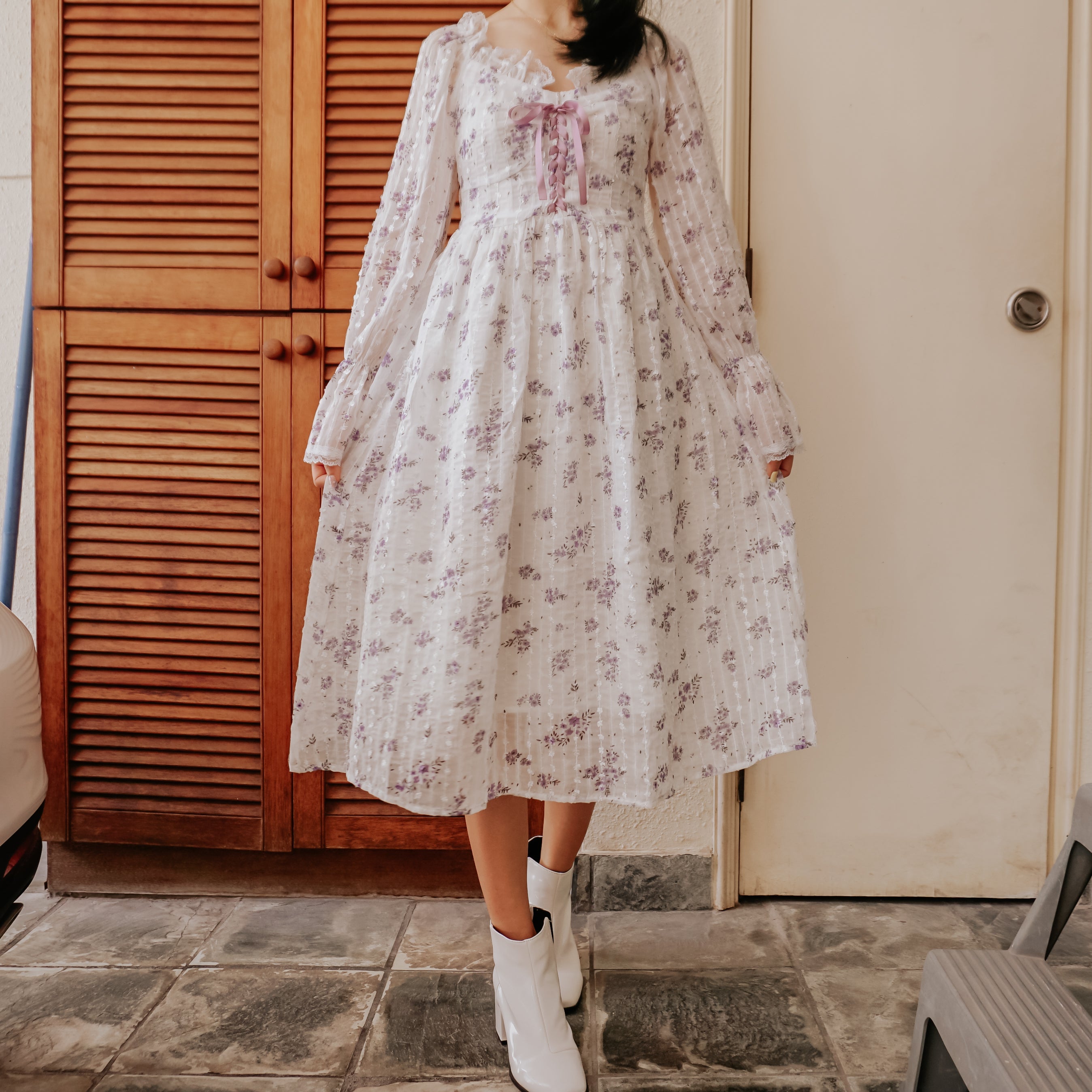 Lavender Fields Midi Dress Maxct