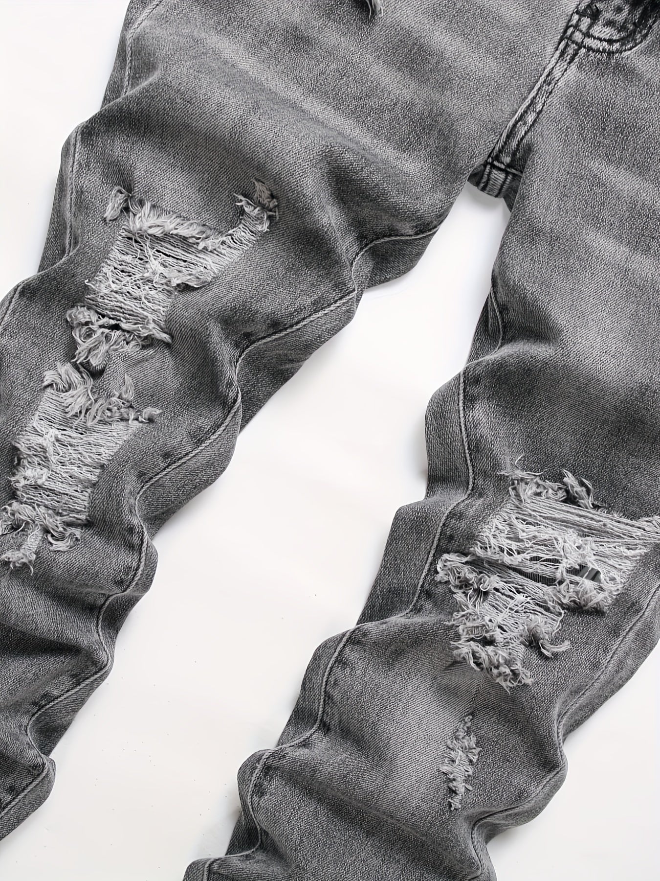 Maxct  Men's Skinny Fit Ripped Stretch Slim Fit Jeans Pants
