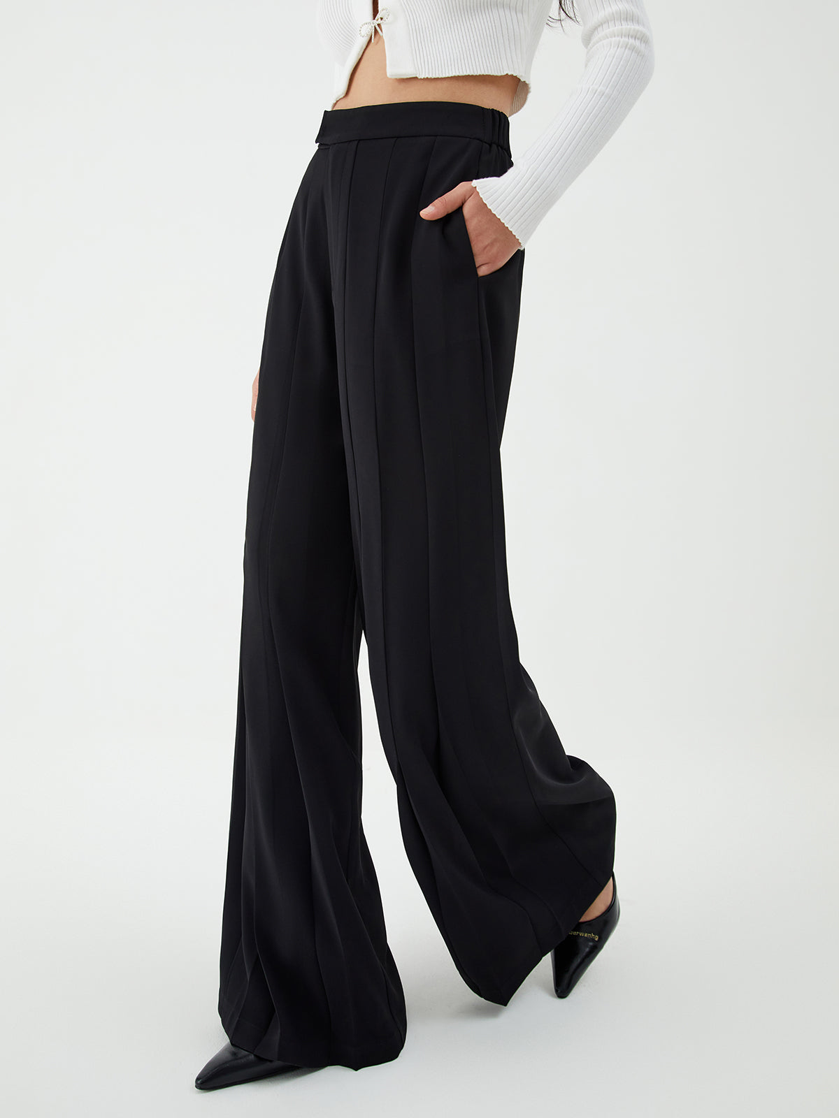 Maxct Pleated Wide Leg Pants