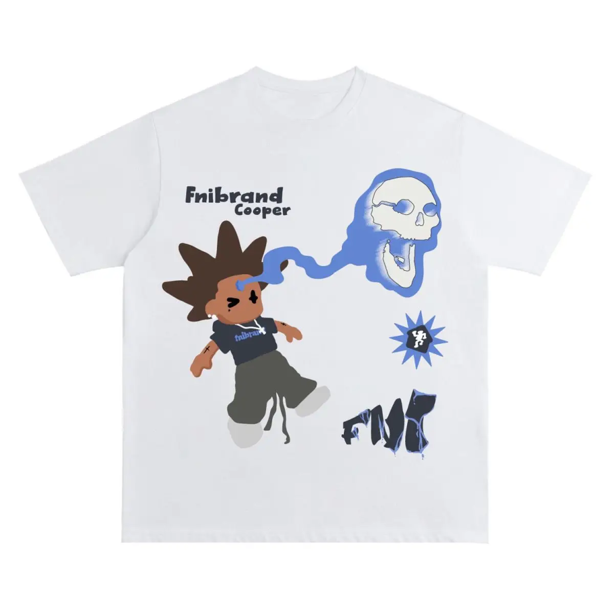 Maxct Y2K Hip Hop Letter Printed T Shirt Cartoon Printed Oversized Tops New Harajuku Fashion Casual All Match Loose Tops Streetwear