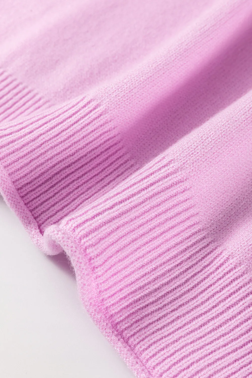 Maxct &Roll Hem Ribbed Detail Drop Shoulder Sweater