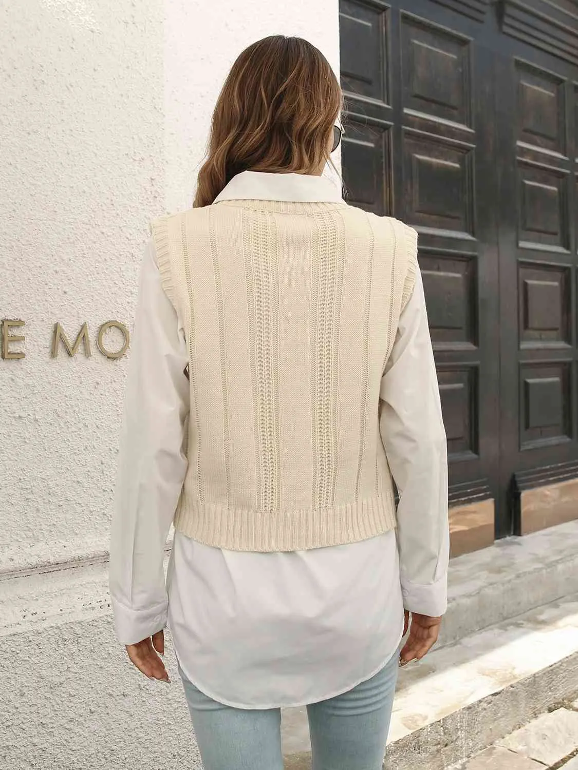 Maxct &Urban Style V-Neck Sweater Vest