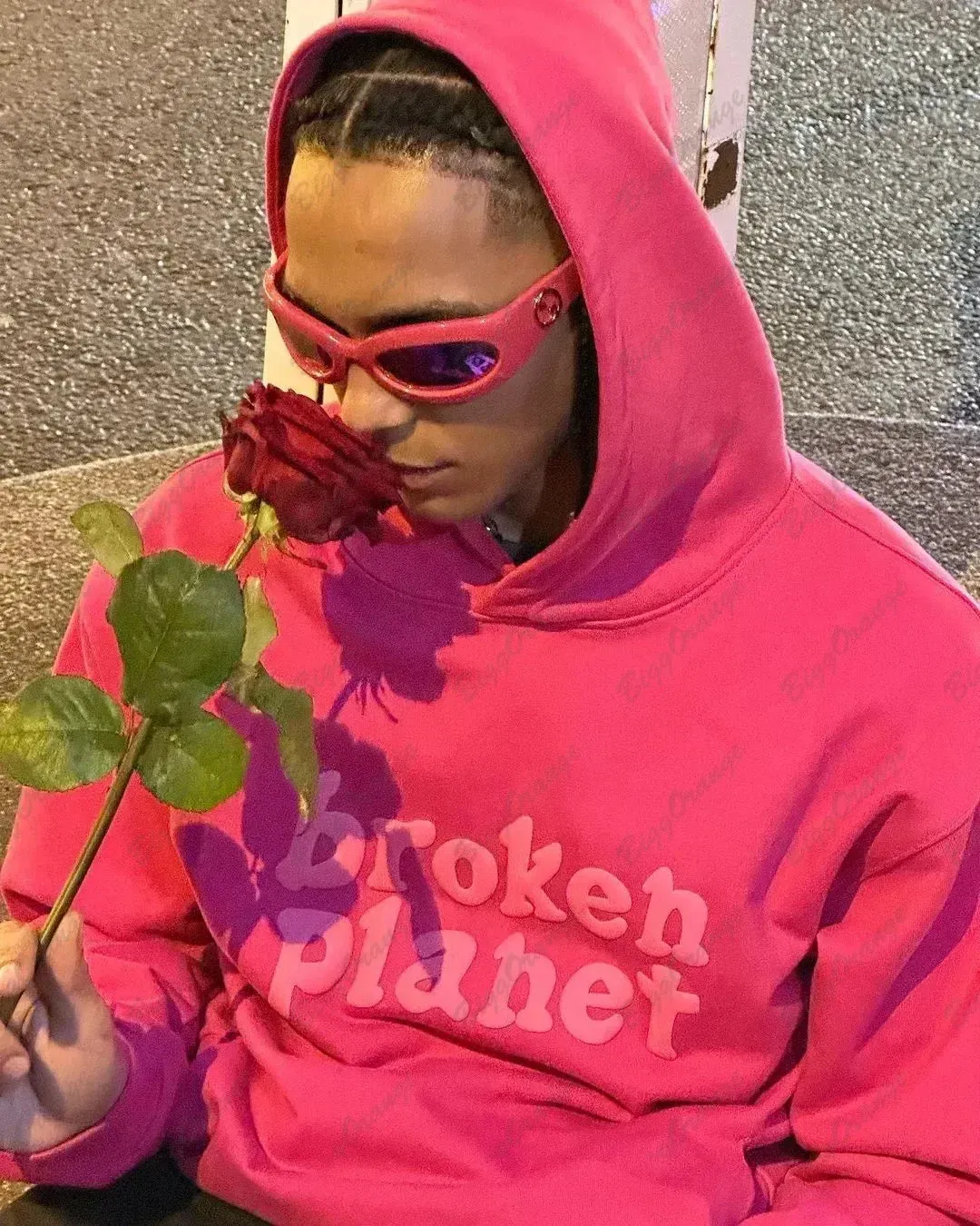 Oversized Broken Planet Hoodie Sweatshirt Maxct