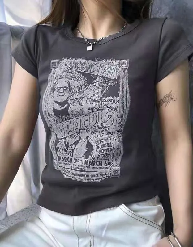 Maxct Frankenstein and Dracula T-shirt