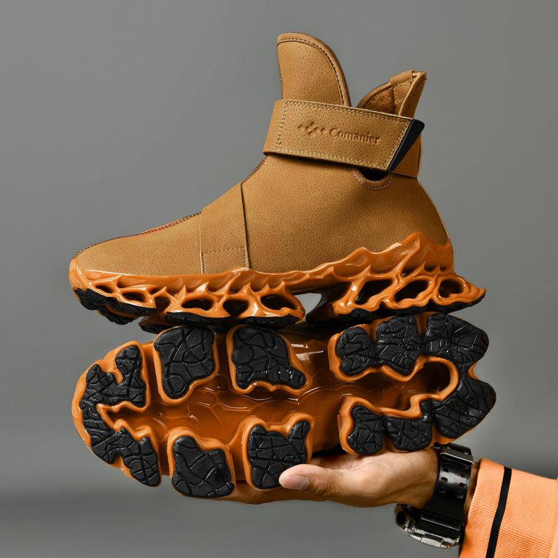 Warm Plush High-top Blade Sneakers - true deals club