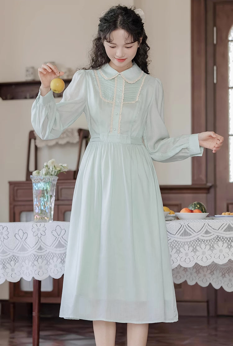 Sunday Tea Long Sleeve Midi Dress Maxct